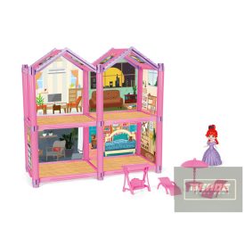  Babaház bútorral és babával