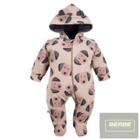 EEvi Puppi Playtime kisfiú ,lábfejes pamut overál-bézs