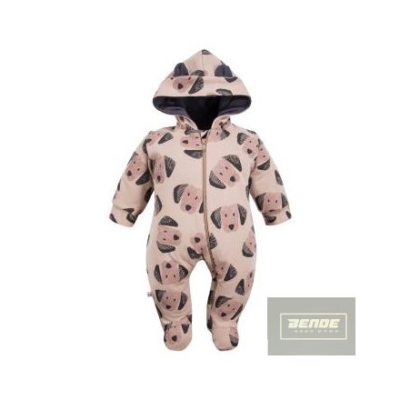 EEvi Puppi Playtime kisfiú ,lábfejes pamut overál-bézs