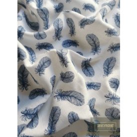 Szeko Stúdio-TETRA ,mintás pelenka  70x70 cm-tollpihe kék