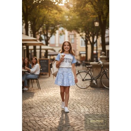 Chipi&Chips nagylány szoknya  tigris minta -kék 2026 tavasz