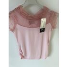 Chipi & Chips nagylány neccbetétes rövidujjú /púder