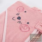 EEvi kapucnis frottír fürdőlepedő MELLOW rózsaszín 100x100cm  