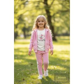   Chipi&Chips  kislány pamut futter ,2 részes  szabadidő szett ,rózsaszín 2026 tavasz