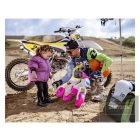 Enduro lábbal hajtós kis motor - szürke