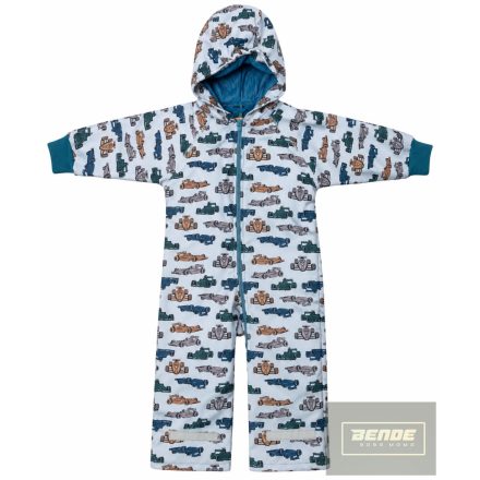 WIKIDS Soft shell , vízlepergetős overál -kék autós