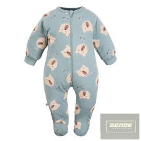 EEVI Cool Beary  pamut rugdalózó-kék