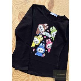 Chipi&Chips  hosszu ujjú felső/ LABUBU-fekete