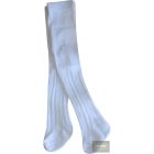 Zyzio&Zuzia Pamut harisnyanadrág jacquard mintával babáknak-fehér