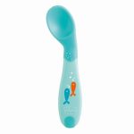   Chicco First Spoon jobbkezes önálló etetőkanál 8hó+ 9h +/kék