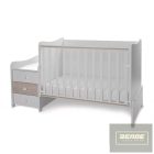 Lorelli Maxi Plus kombi ágy 70x160 -Trio White/Ligh Oak