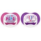 Philips AVENT SCF080/04 Ultra air játszócumi Text 6-18 hó lányos 2 db