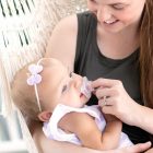Chicco Mini Soft cumi 0-2 hó, 2 db-rózsaszín  transzparens