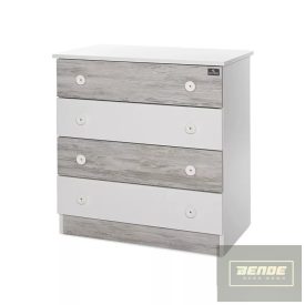 Lorelli Komód -   White & Artwood -új