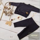 Kazum túlméretezett gyerek pulóver és leggings szett-fekete