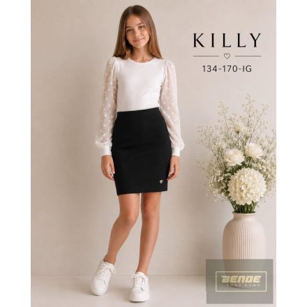 Killy necces , hosszú ujjú fehér alkalmi felső