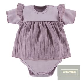 EEVI botanic rövid ujjú ,body napozó ,lila