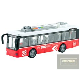   Troli (áramszedő kábel, nyitható ajtó, fény, hang) 28cm 
