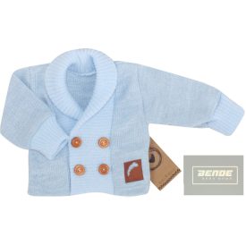 Zyzio&Zuzia kisfiú kötött kardigán gombokkal -kék