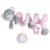 Baby Mix plüss  spirál játék rózsaszín