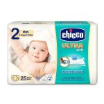   CHICCO Ultra Soft Mini nadrágpelenka 3-6 kg, 25 db 2-es méret  AJÁNLOTT KOR: 2H +