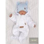 Zyzio&Zuzia -dupla pamut sapka,fülecskékkel -babakék