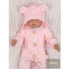 Zyzio&Zuzia kislány kötött kapucnis kardigán-rózsaszín