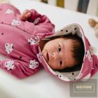 EEvi Dogs&Spots kislány,lábfejes pamut overál