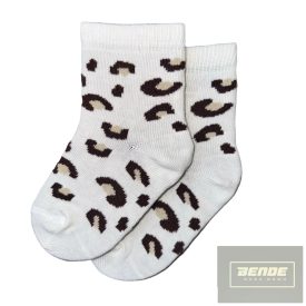 Topp Baba zokni/Bokazokni latte leopárd minta