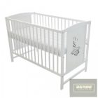 Fenyő kiságy 60x120 cm Zsiráf-fehér 