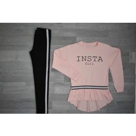 Chipi&Chips nagylány hosszú nadrág/ ezüst csíkkal