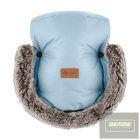 PETITE&MARS Téli szett Arctic 4in1 bundazsák + kézmelegítő kesztyű babakocsira Furry Sky Whisper