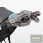 PETITE&MARS Téli szett Arctic 4in1 bundazsák + kézmelegítő kesztyű babakocsira Furry Sky Whisper