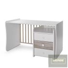 Lorelli Maxi Plus kombi ágy 70x160 -White & Artwood ÚJ