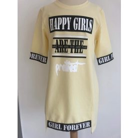 Chipi & Chips nagylány futter ruha/sárga