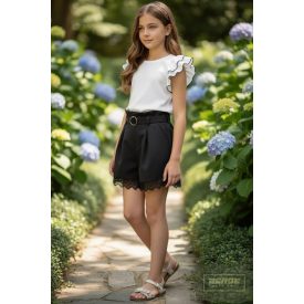   Chipi&Chip fehér ,dupla  fodros ujjú  felső-fehér-2026 tavasz 