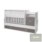 Lorelli Trend PLUS kombi ágy 70x165 cm- White & Caffe ÚJ