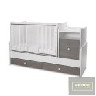 Lorelli Trend PLUS kombi ágy 70x165 cm- White & Caffe ÚJ