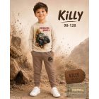 Killy , kisfiú pamut szabadidő nadrág Monster-capuccino